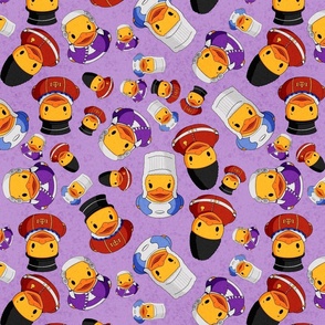 British Rubber Duck Scatter Large - Purple