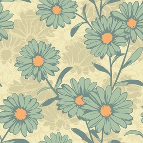 Bluish daisies