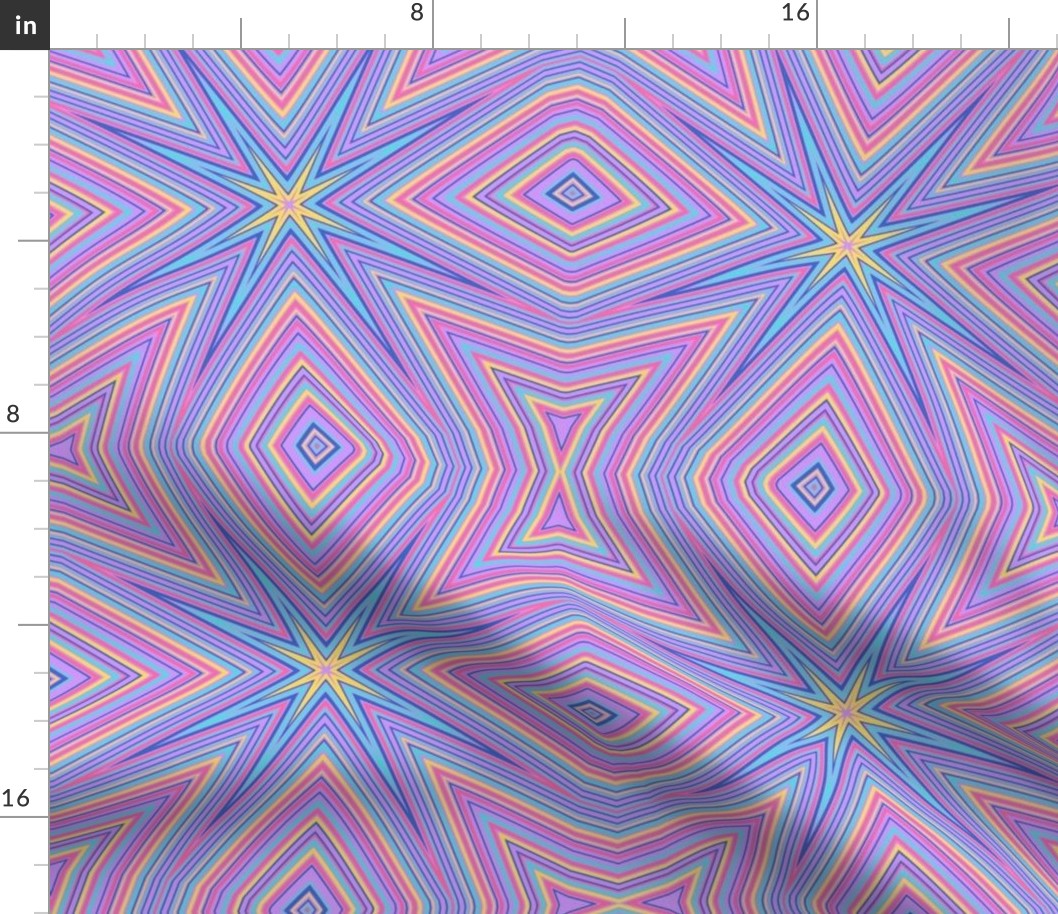 Ny2 - 90s colours/designs kaleidoscope C - pink Kaleidoscope 