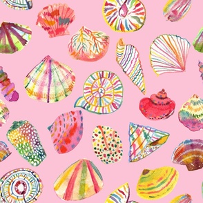 Sea shells pink_jumbo