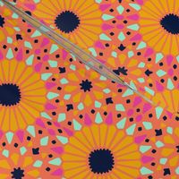 Summer Tiles // Papaya, Marigold, Hot Pink, Mint, and Midnight 