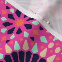 Summer Tiles // Hot Pink , Midnight, Papaya, Sand, and Mint