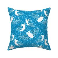 Owl Night Light Blue