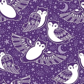 Owl Night Purple