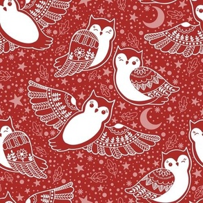 Owl Night Red