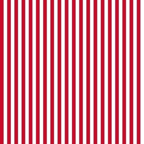 Candy Stripes red on White