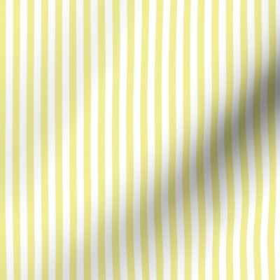 Candy Stripes Yellow Ribbon on White