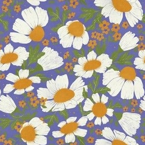 Small - Sunny Chamomile Purple