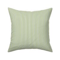 Candy Stripe Sweet Pea Green on White
