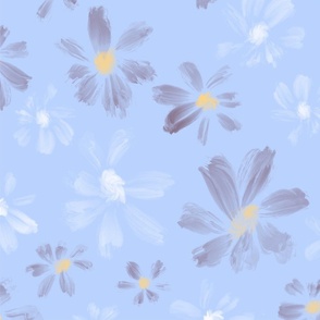 Daisies - Blue and White