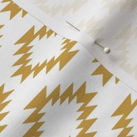 Aztec gold and white