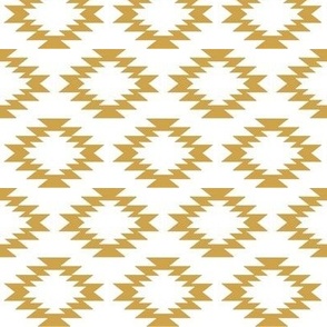 Aztec gold and white