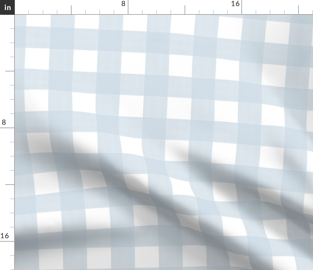 Soft Blue on White Cross Hatch Plaid