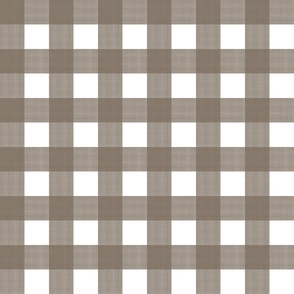 Whitall Brown on White Cross Hatch Plaid