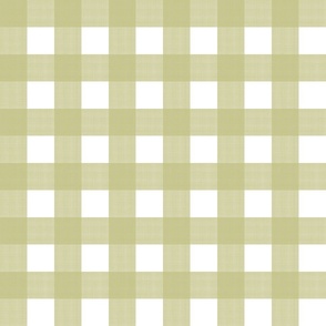 Sprout on White Cross Hatch Plaid
