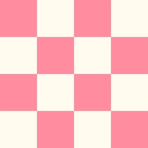 Pink Checkered Pattern - Large