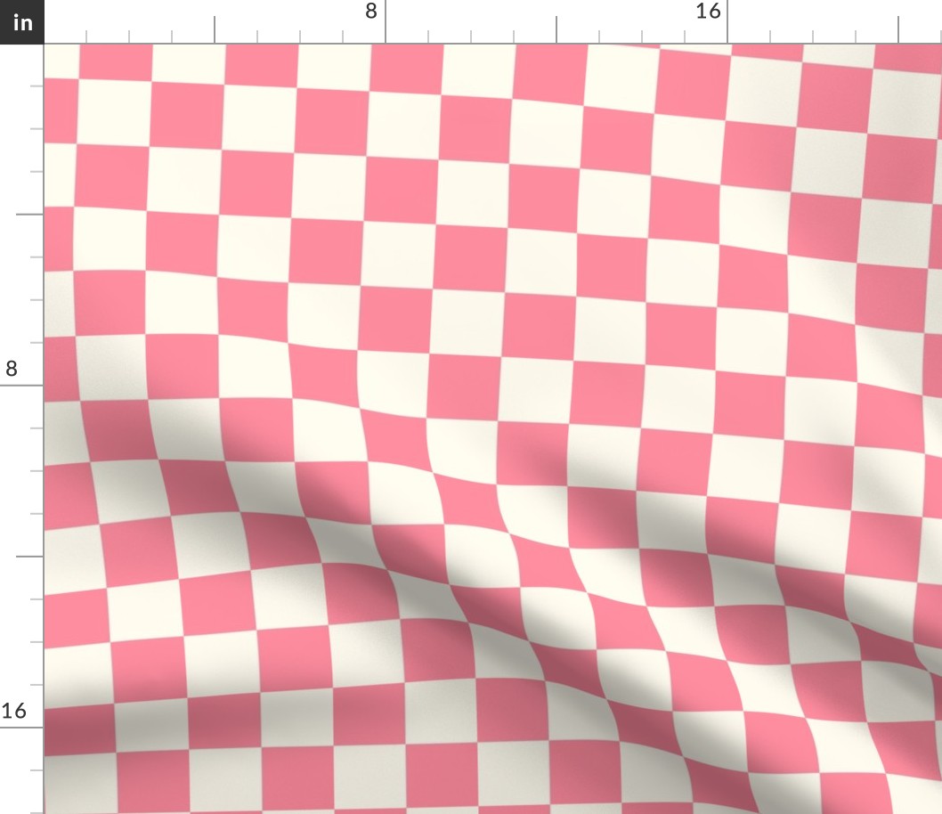 Pink Checkered Pattern - Small