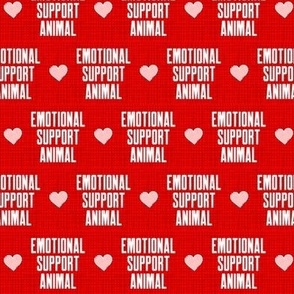  Emotional Support Animal Signal Red