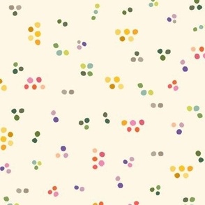 Colorful dot clusters in happy colors (large)