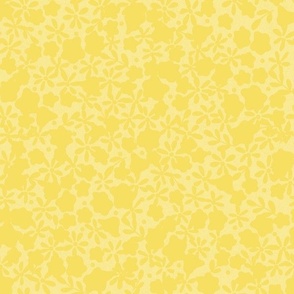 Hippity Hoppity tone on tone floral yellow