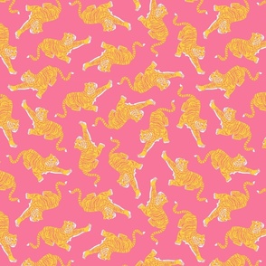 Tigers Bright Pink & Yellow (Small)