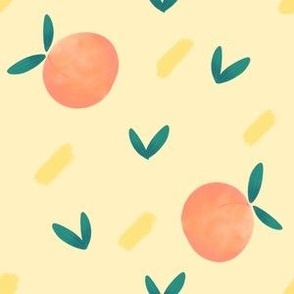 Peachy Print - yellow