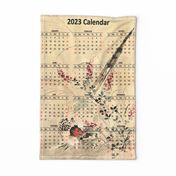 2023 Tea Towel Calendar - Classical Pheasant