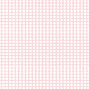 Pink and white polka dot