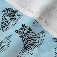 (small) Swimming Tigers