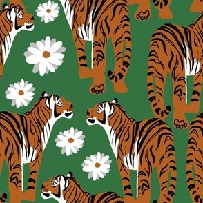 Year of the Tiger in green MEDIUM