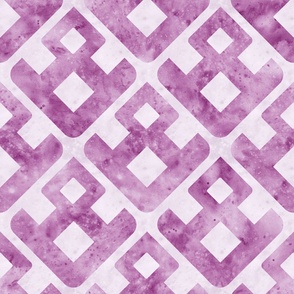 (large) Geometric Watercolour I - pink