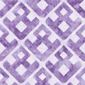(large) Geometric Watercolour I - purple
