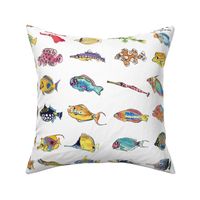 30 Cute Cartoon Tropical Fish