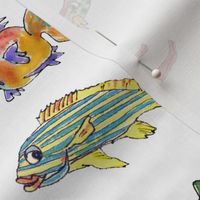 30 Cute Cartoon Tropical Fish