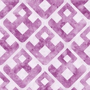 (small) Geometric Watercolour I - pink