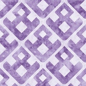 (small) Geometric Watercolour I - purple