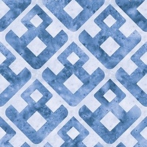 (small) Geometric Watercolour I - blue