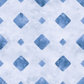 (large) Geometric Watercolour II - blue