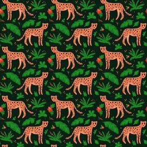 Cheetah seamless pattern