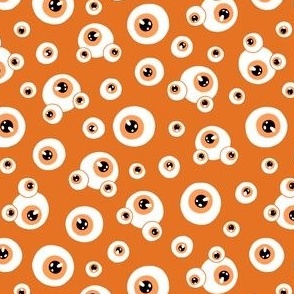 (small) Eyes orange background