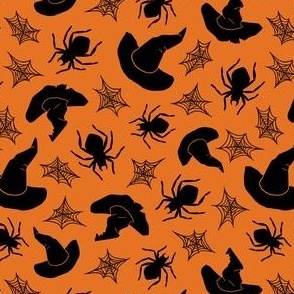 (small) Witch's attic orange background