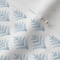Pinecones  Soft Blue on White