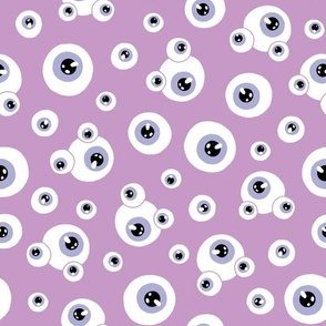 (large) Eyes light purple background