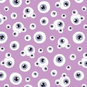 (small) Eyes light purple background