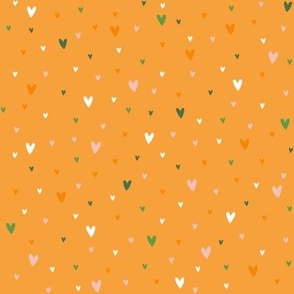 Retro 70s love heart seamless vector pattern Yellow orange red and  purple scattered heart shapes on beige background Funky groovy seventies  style design Repeat backdrop wallpaper texture print Stock Vector  Adobe