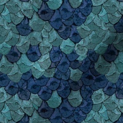 Sea tone blue Pinecone scales