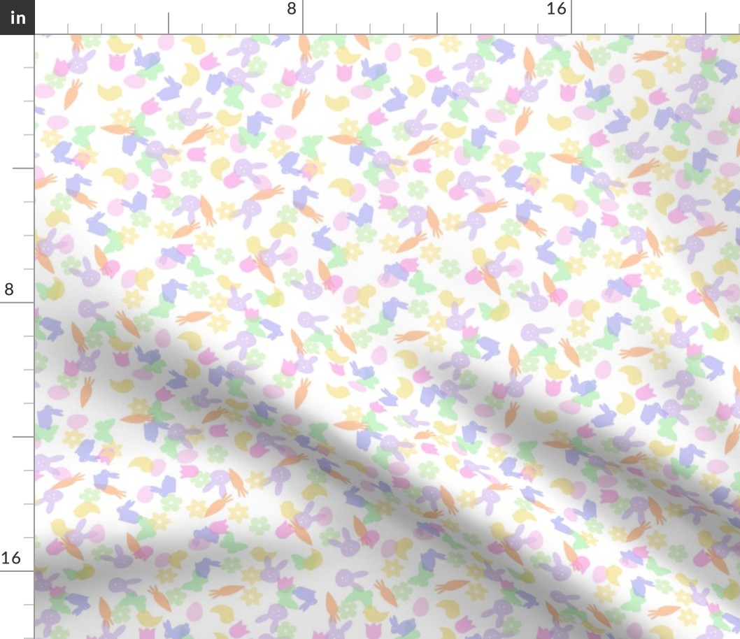 Light Pastel Easter Tissue Paper Confetti- Small