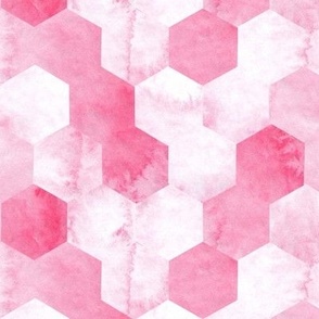 Pink hexagonal pattern