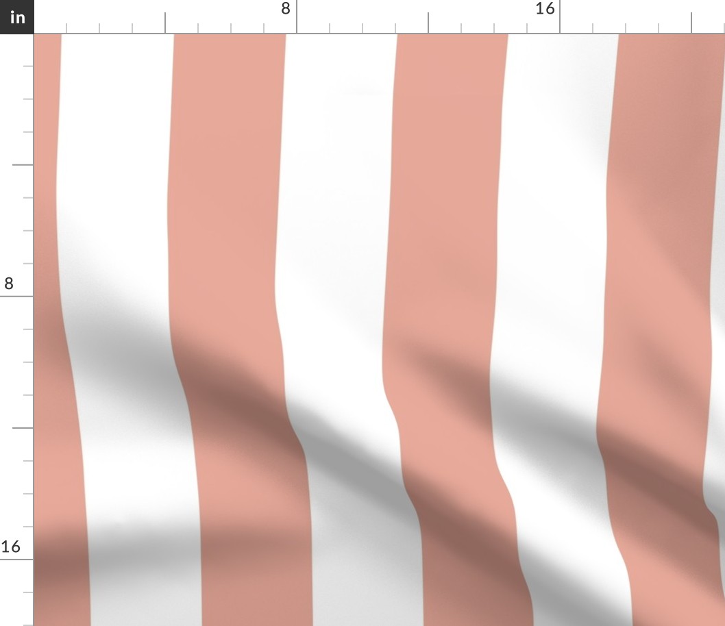 terracotta and white Cabana Stripe