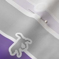 Beagle Bead Chain - purple silver
